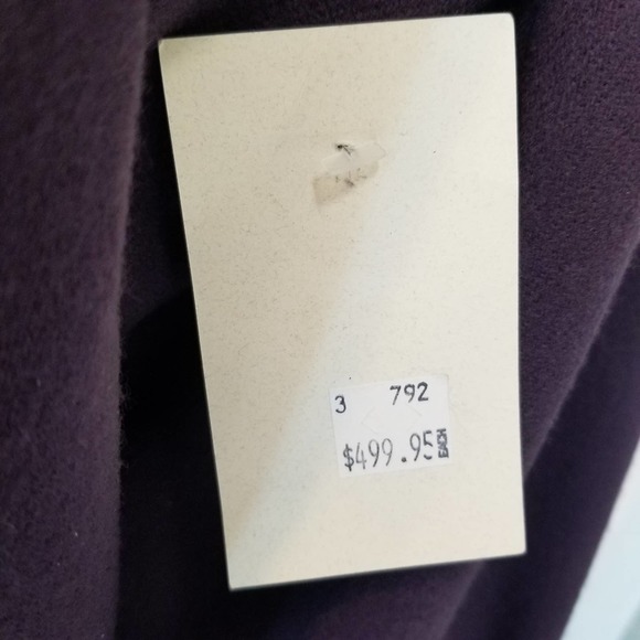 Wool Purple Duster Coat Silver Concho Buttons Accent - Picture 10 of 11